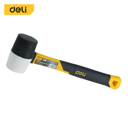ค้อนยาง DELI EDL5808-YL-01 8OZ สีดำ_0